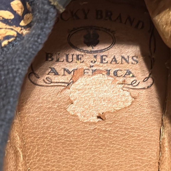 Size 7.5 Lucky Brand patterned ballet flat - unique print, hard to find - Picture 9 of 9